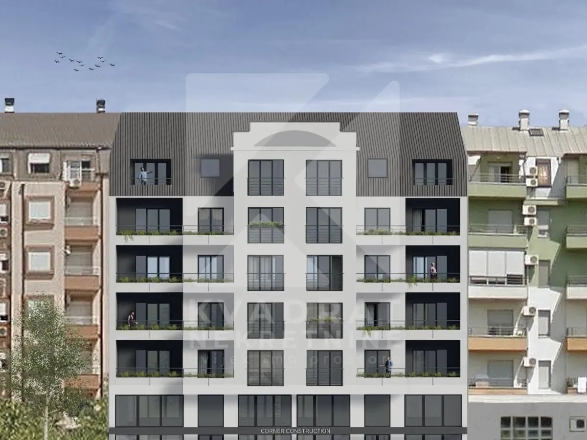 Sale, one bedroom apartment, 53m², 1 maj, Podgorica