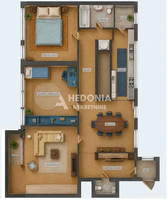 Prodaja, trosoban stan, 71m², Novi Beograd Blok 23, Novi Beograd Sve Podlokacije