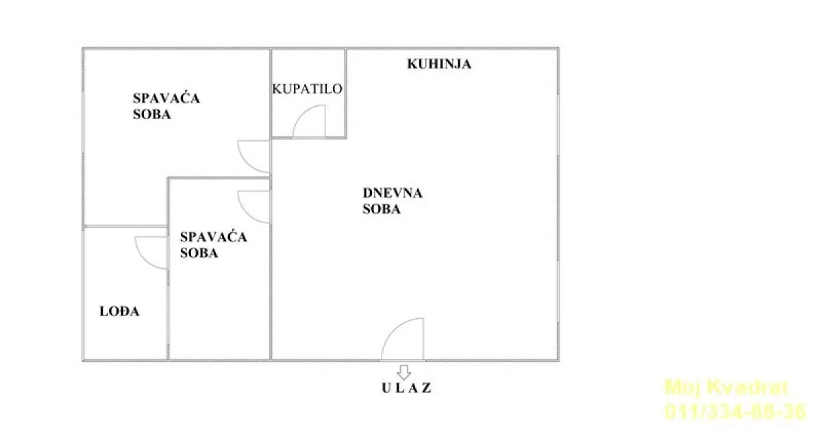 Prodaja, dvosoban stan, 54m², Vračar Centar, Vračar Sve Podlokacije