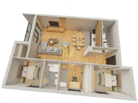 Sale, four bedroom apartment, 85m², Karagača, Petrovaradin - image 2