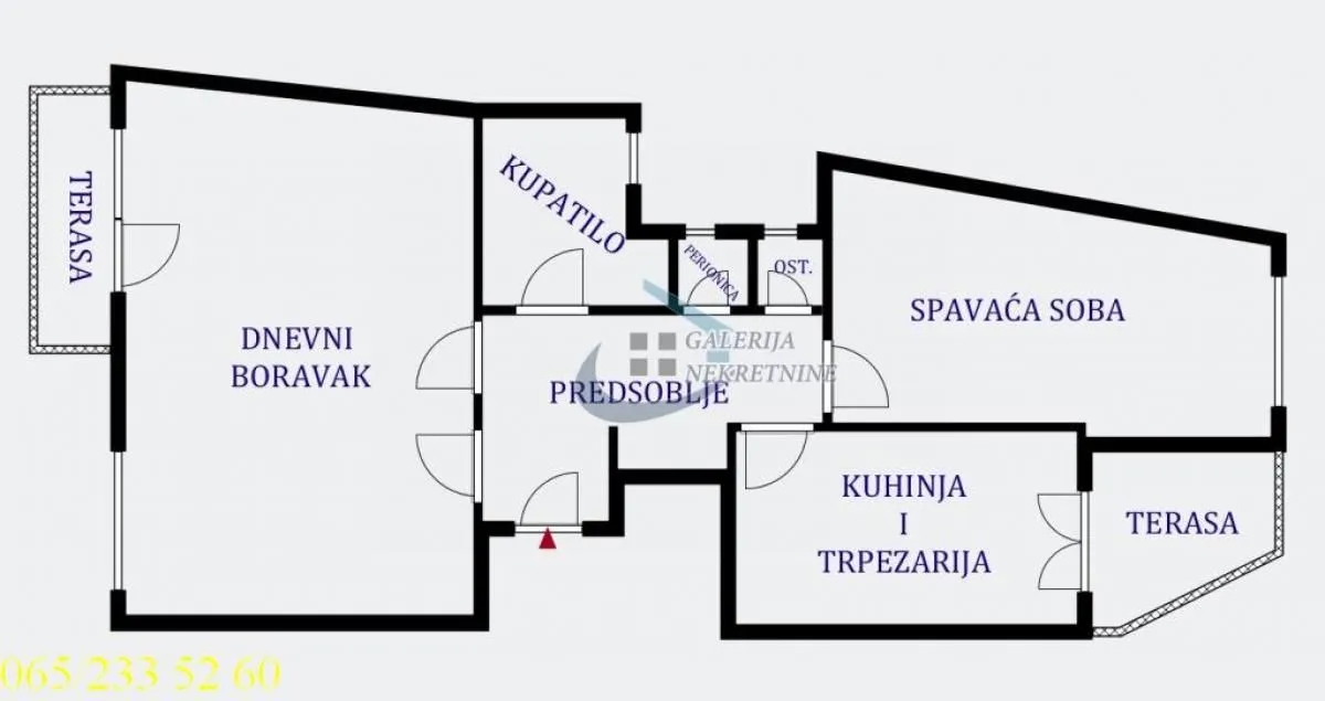 Prodaja, dvosoban stan, 68m², Stari Grad, Beograd