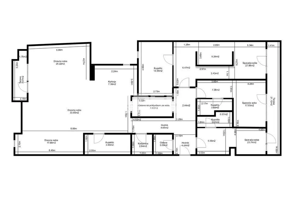Sale, four bedroom apartment, 261m², Vračar Hram, Vračar Sve Podlokacije