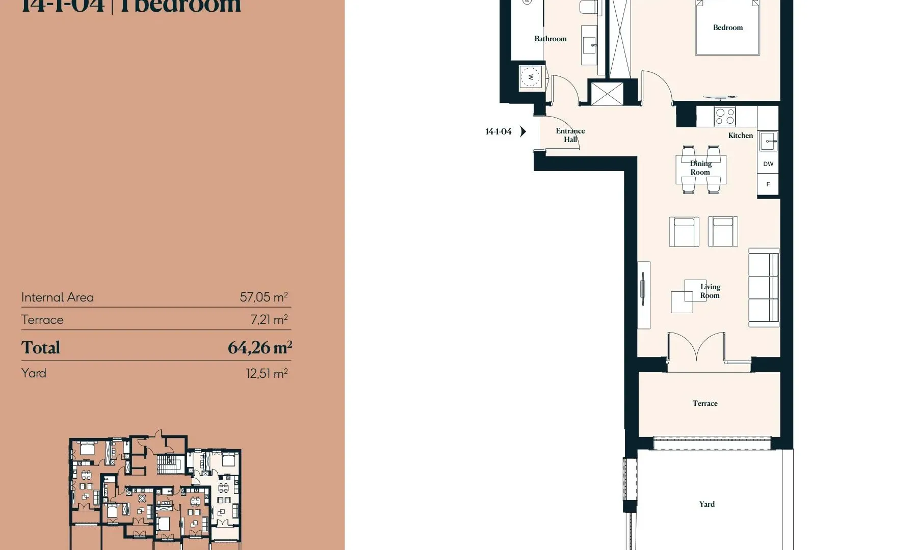 Prodaja, stan, 64m², Tivat, Crna Gora