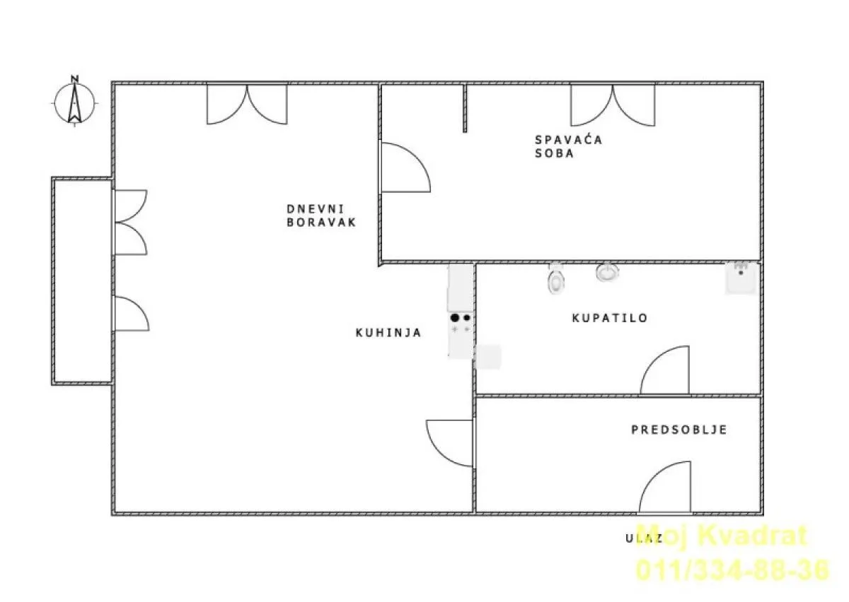 Sale, one bedroom apartment, 30m², Višnjička Banja, Palilula Sve Podlokacije