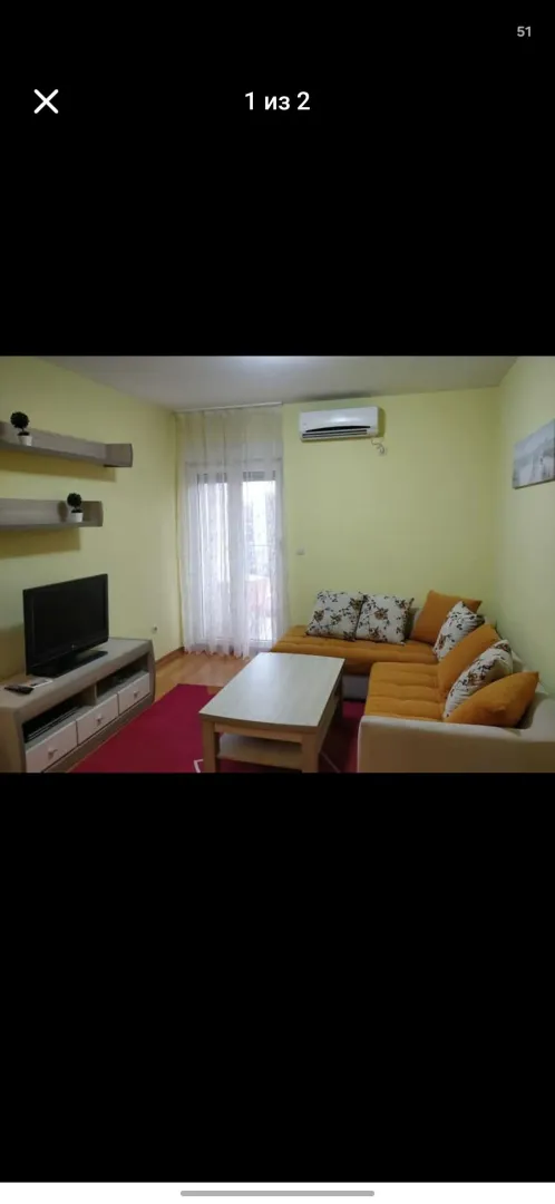 Rent, one bedroom apartment, 48m², Blok 6, Podgorica
