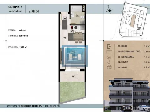 Prodaja, garsonjera, 29m², Vrnjačka Banja, Srbija - image 2
