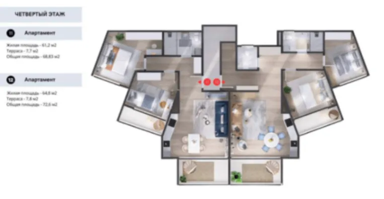 Prodaja, stan, 69m², Tivat, Crna Gora