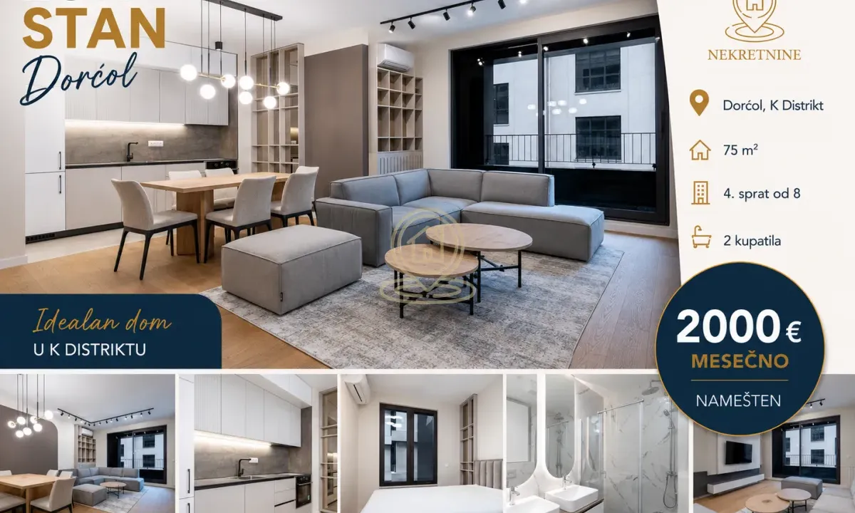 Izdavanje, trosoban stan, 75m², Stari Grad, Beograd