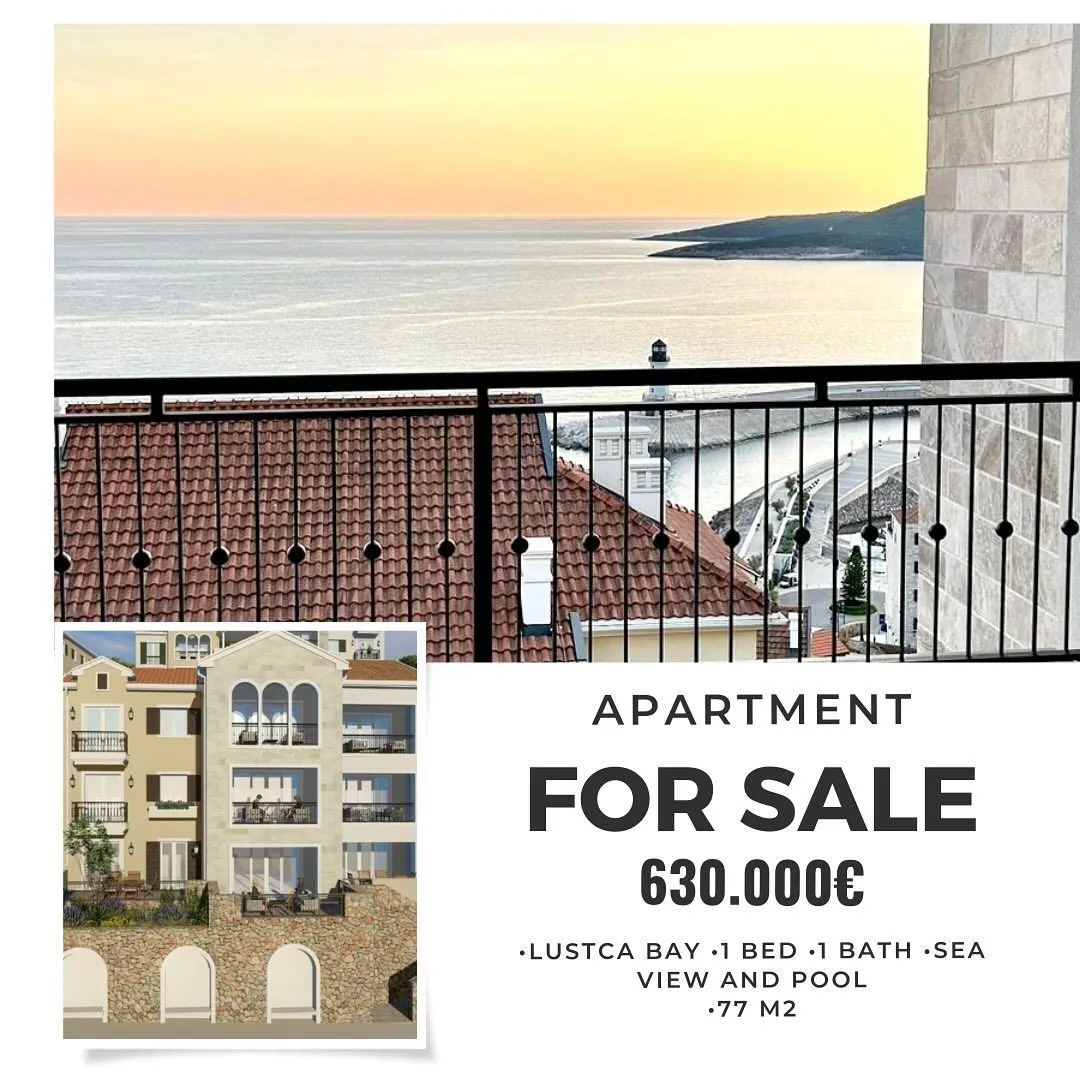 Prodaja, jednosoban stan, 77m², Luštica, Tivat