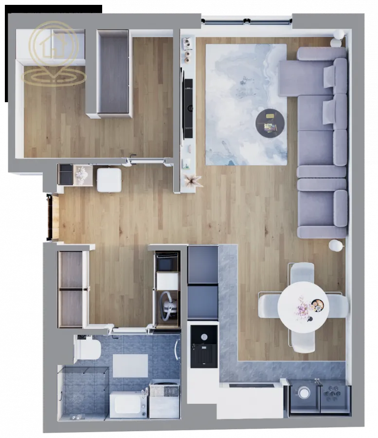 Sale, one bedroom apartment, 42m², Adice, Novi Sad Sve Podlokacije