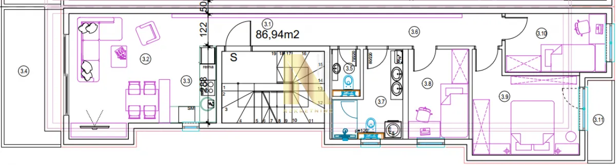 Prodaja, trosoban stan, 86m², Telep, Novi Sad Sve Podlokacije