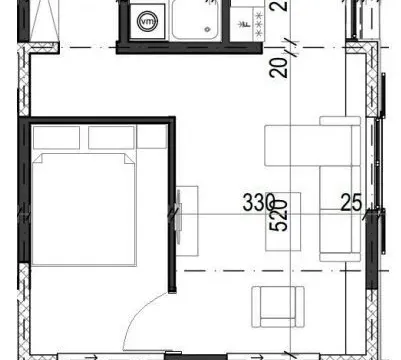 Prodaja, jednosoban stan, 39m², Radanovići, Kotor - image 3