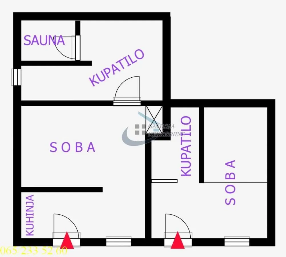 Prodaja, dvosoban stan, 44m², Cvetni Trg, Vračar Sve Podlokacije