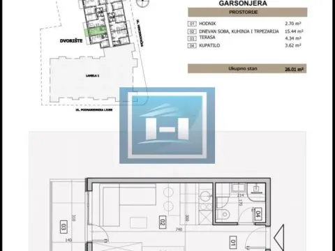 Prodaja, garsonjera, 26m², Centar, Jagodina - image 5