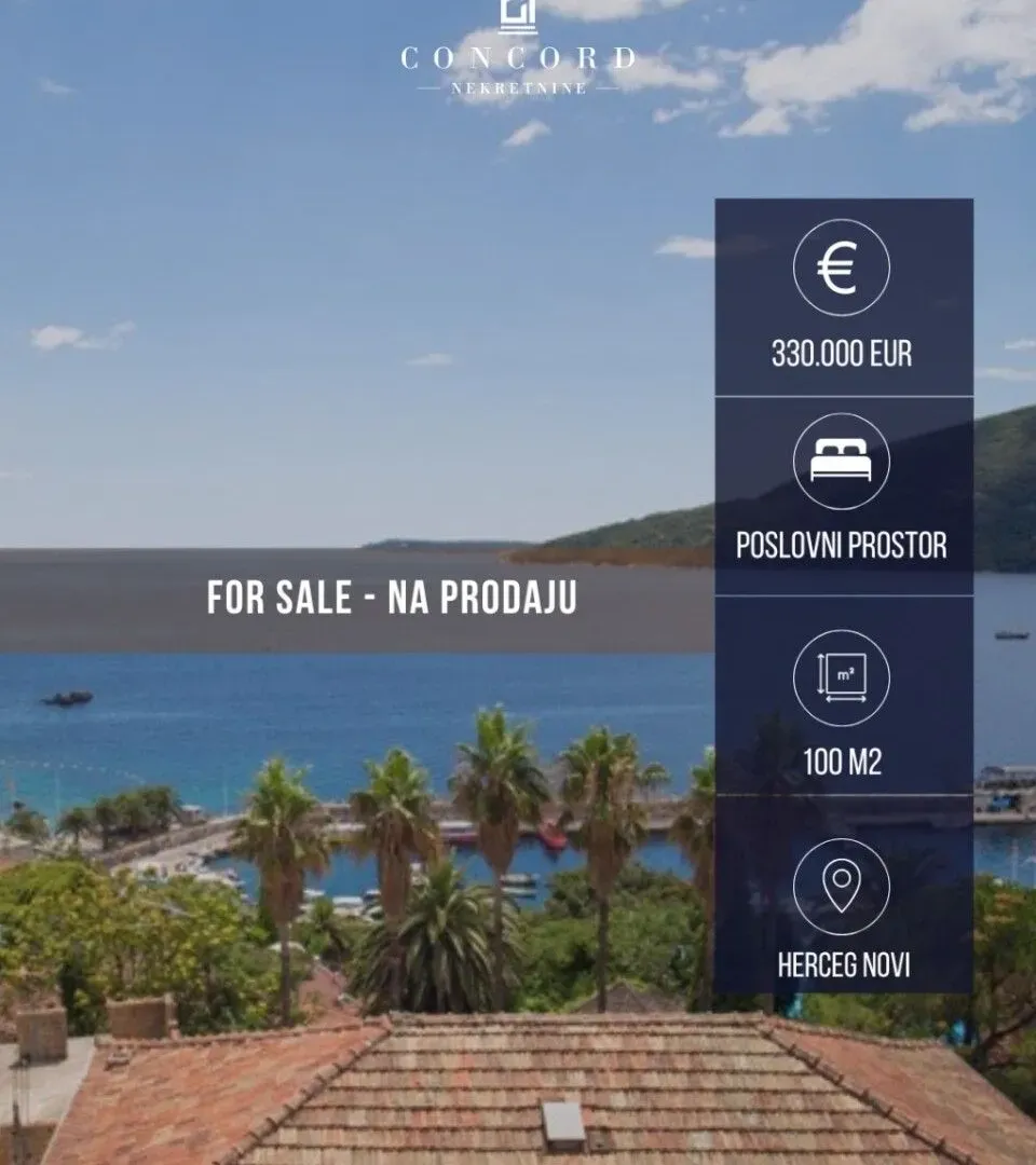 Sale, office space, 100m², Stari Grad, Herceg Novi