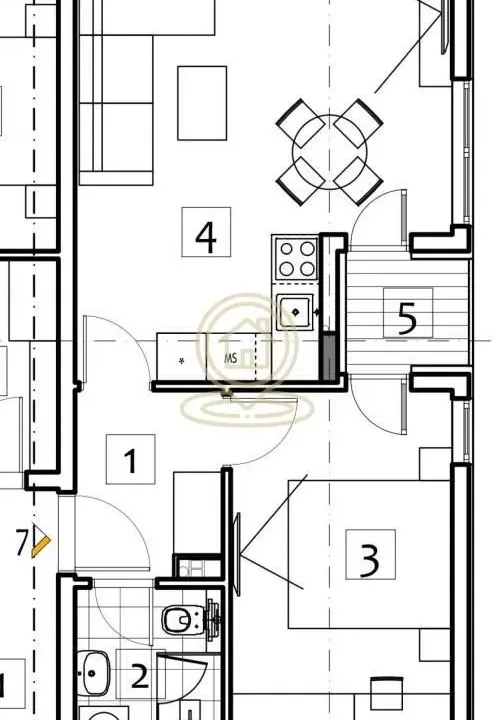 Sale, one bedroom apartment, 43m², Medijana, Niš