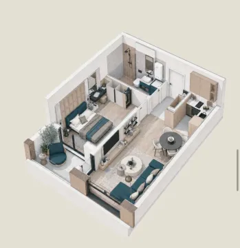 Sale, one bedroom apartment, 47m², Ilino, Bar - image 2