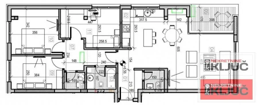 Sale, four bedroom apartment, 96m², Sremska Kamenica, Petrovaradin