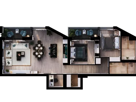 Prodaja, dvosoban stan, 103m², Seljanovo, Tivat - image 16