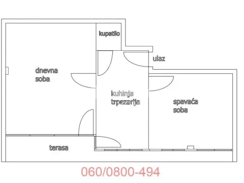 Sale, two bedroom apartment, 62m², Novi Beograd Blok 1 Fontana, Novi Beograd Sve Podlokacije - image 12