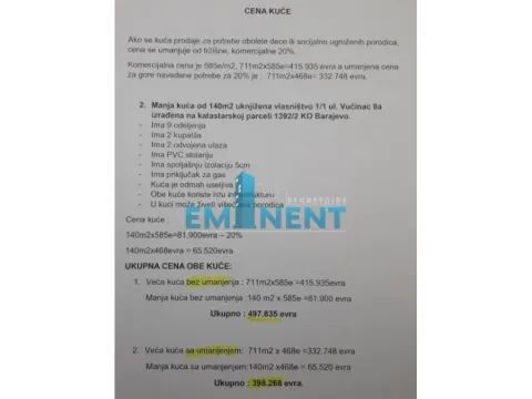 Sale, house, 849m², Arnajevo, Barajevo - image 20