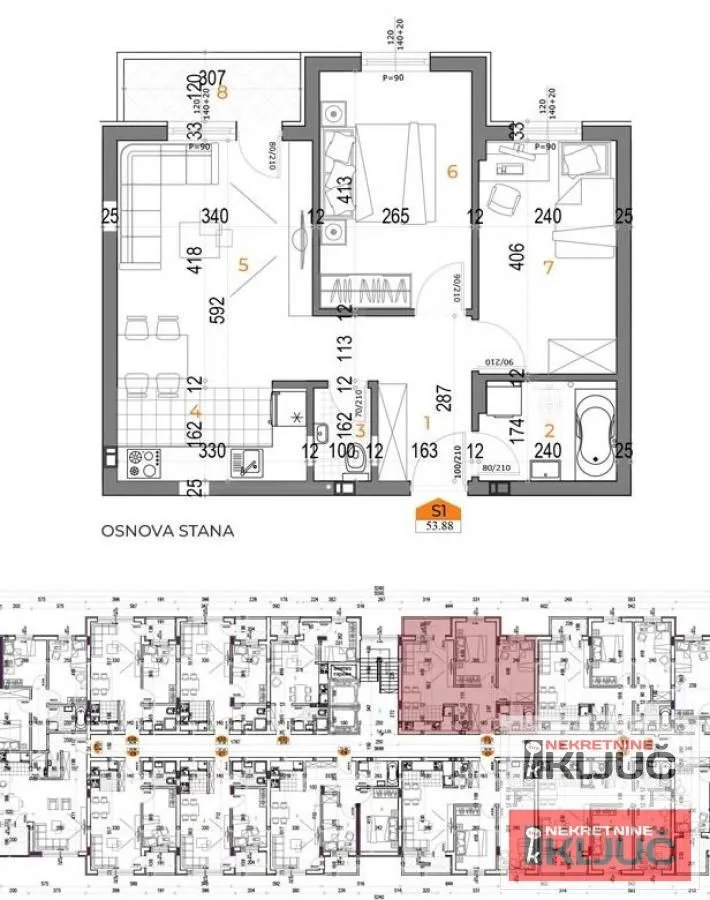 Prodaja, dvosoban stan, 56m², Bulevar patrijarha Pavla, Novi Sad Sve Podlokacije