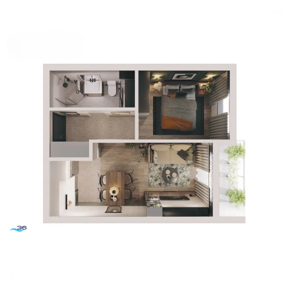 Prodaja, stan, 38m², Bečići, Budva