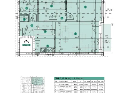 Sale, three bedroom apartment, 55m², Ledine, Beograd - image 11