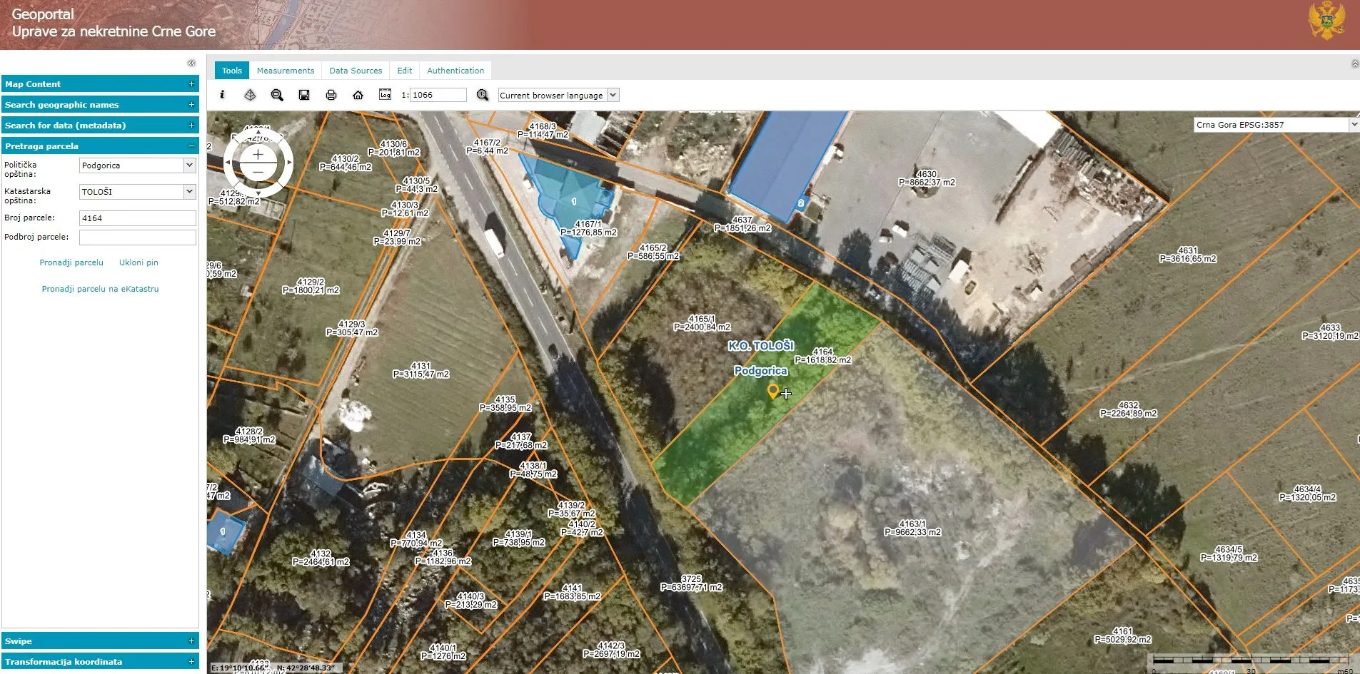 Prodaja, plac, 1618m², Ostalo, Podgorica