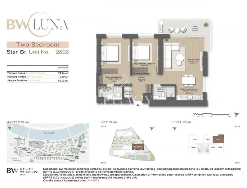 Prodaja, trosoban stan, 84m², Savski Venac, Beograd