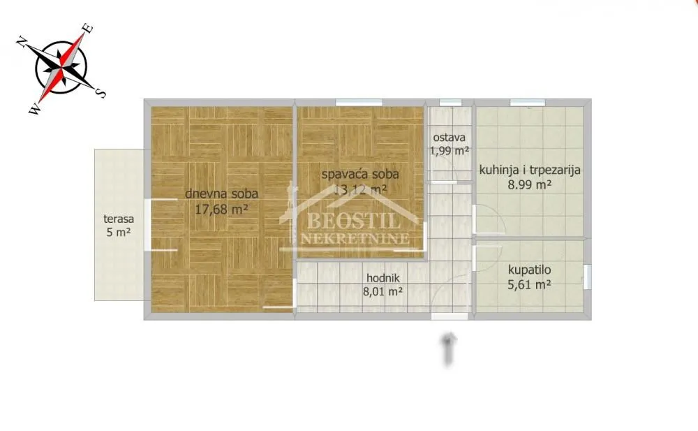 Prodaja, dvosoban stan, 55m², Višnjička Banja, Palilula Sve Podlokacije