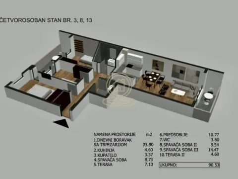Prodaja, četvorosoban stan, 90m², Medijana, Niš - image 2