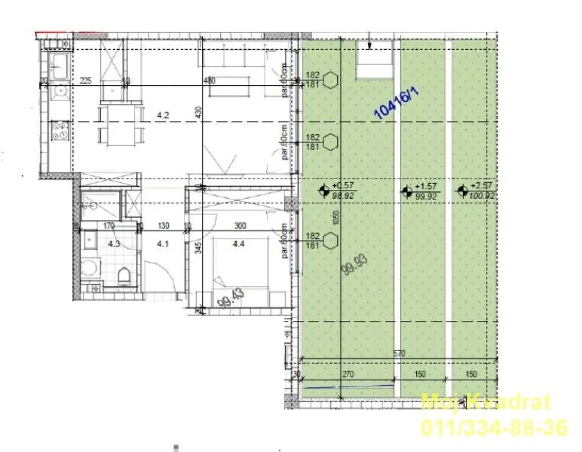 Prodaja, dvosoban stan, 49m², Čukarica, Beograd