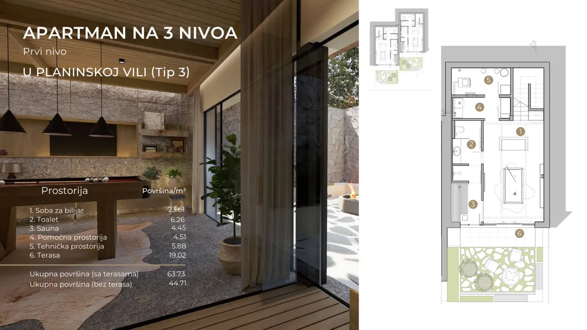 Sale, four bedroom apartment, 207m², Kolašin, Crna Gora