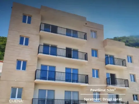 Prodaja, dvosoban stan, 52m², Petrovac, Budva