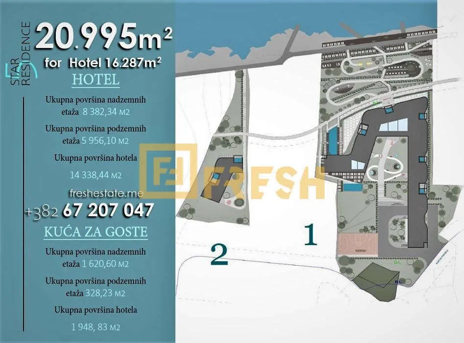 Prodaja, plac, 20955m², Tivat, Crna Gora