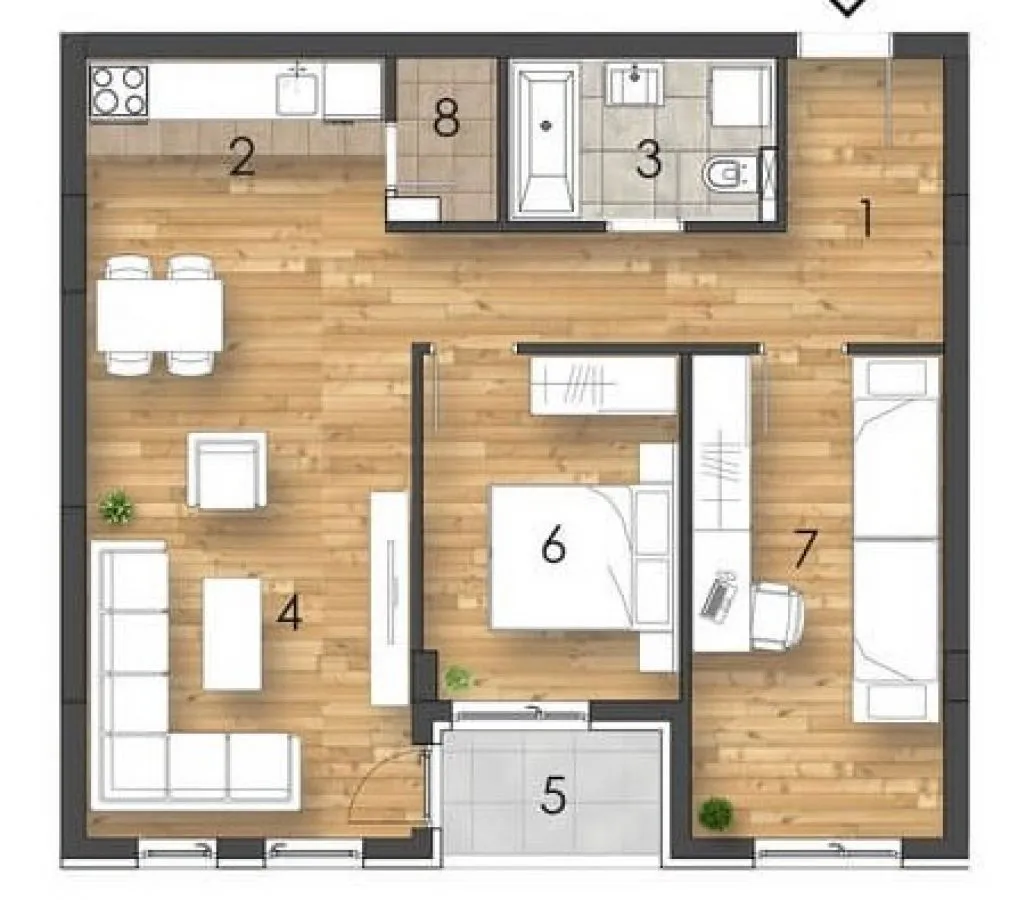 Sale, two bedroom apartment, 65m², Telep, Novi Sad Sve Podlokacije