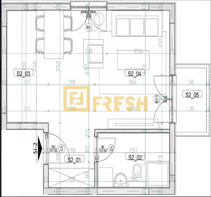 Prodaja, jednosoban stan, 35m², Tološi, Podgorica