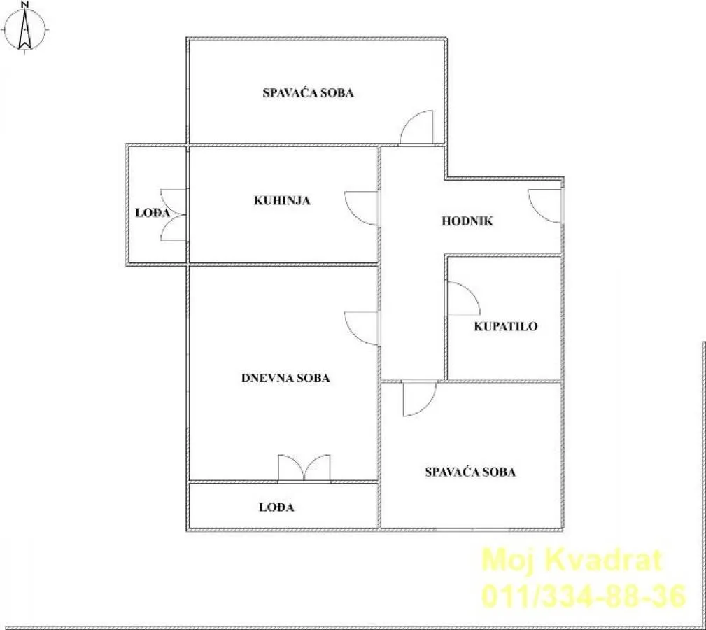 Prodaja, trosoban stan, 75m², Banovo Brdo, Beograd