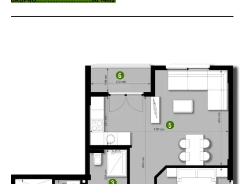 Prodaja, jednosoban stan, 42m², Čeluga, Bar - image 8