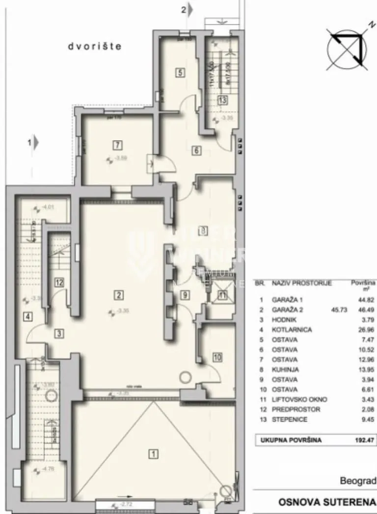 Sale, house, 941m², Slavija, Vračar Sve Podlokacije