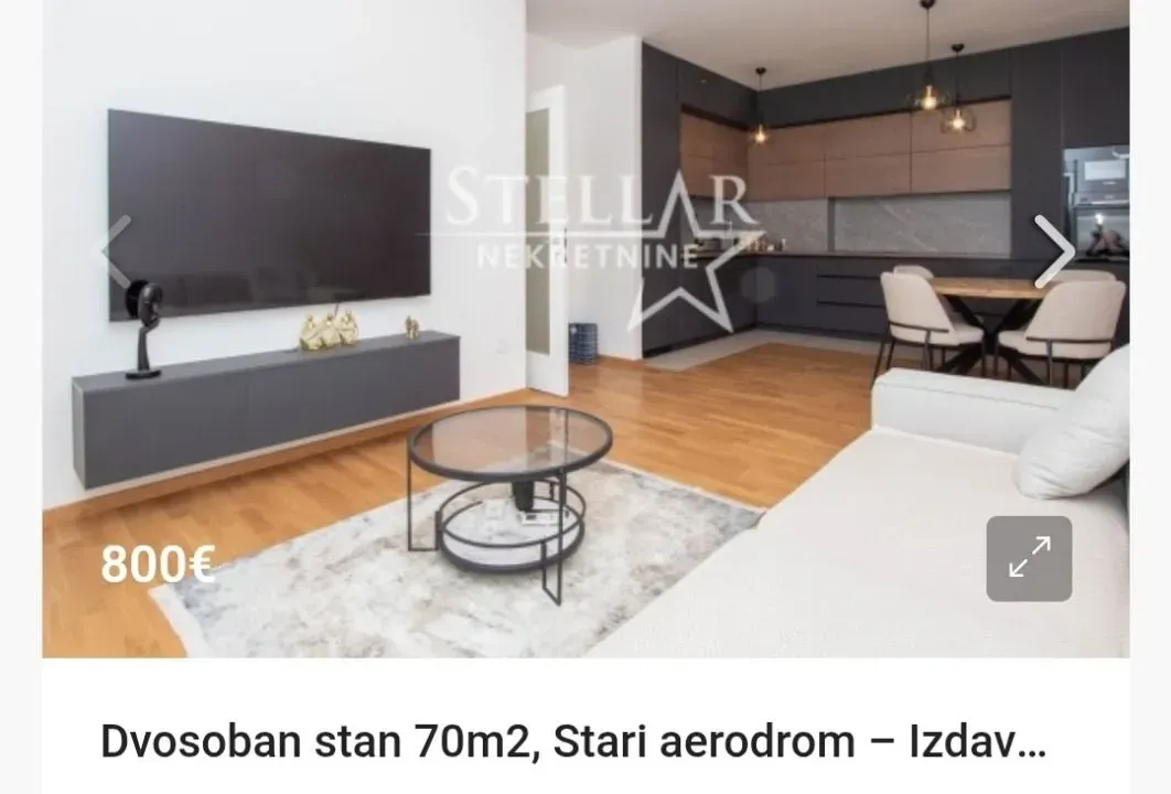 Izdavanje, stan, 70m², Stari Aerodrom, Podgorica