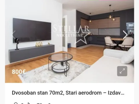 Rent, apartment, 70m², Stari Aerodrom, Podgorica - image 1