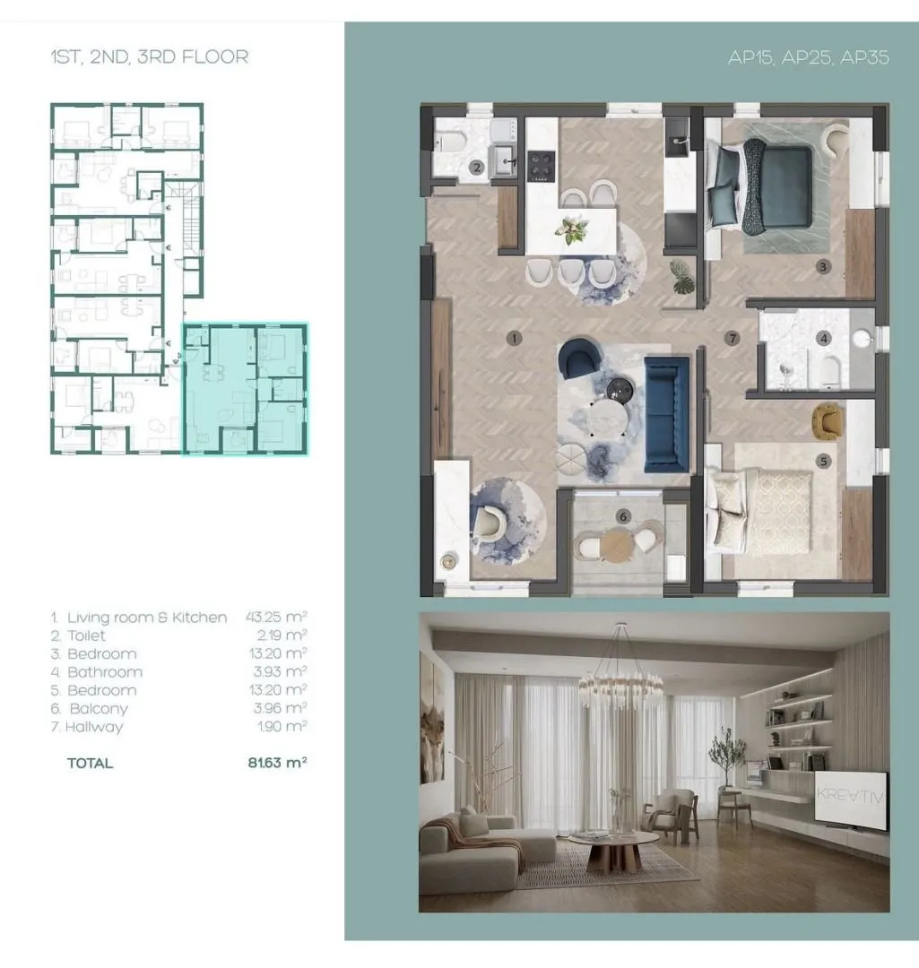 Sale, two bedroom apartment, 82m², Ulcinj, Crna Gora
