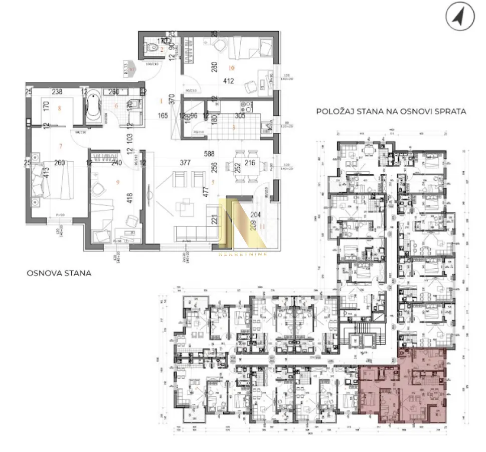 Prodaja, četvorosoban stan, 83m², Telep, Novi Sad Sve Podlokacije