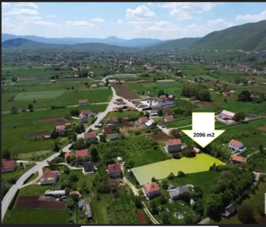 Prodaja, plac, 2096m², Gornje Polje, Nikšić