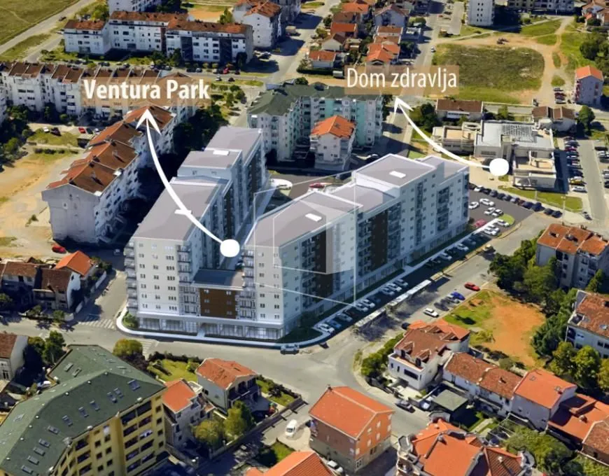 Prodaja, jednosoban stan, 48m2, Stari Aerodrom, Podgorica