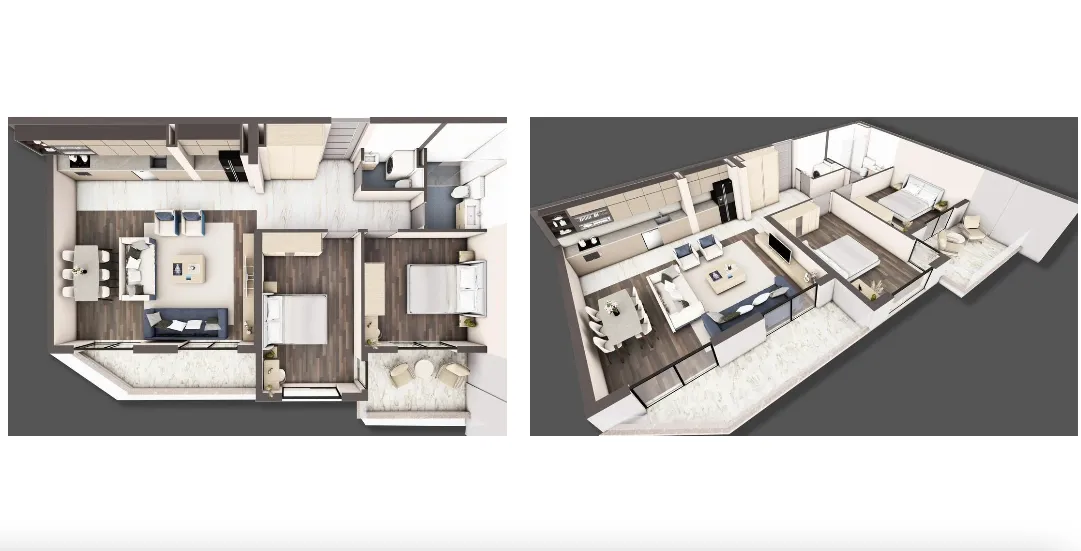 Sale, two bedroom apartment, 87m², Bjeliši, Bar