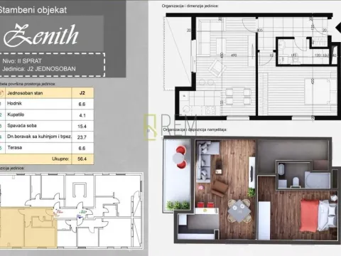 Prodaja, jednosoban stan, 53m², Momišići, Podgorica - image 9