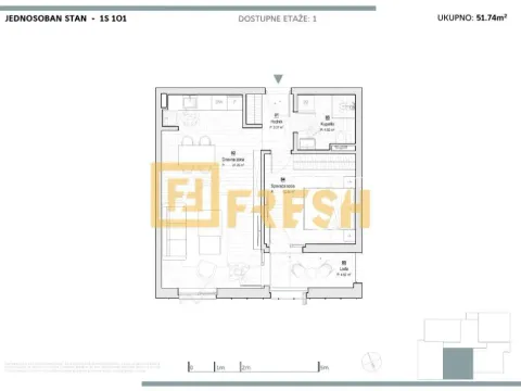 Prodaja, jednosoban stan, 51m², Kolašin, Crna Gora - image 9